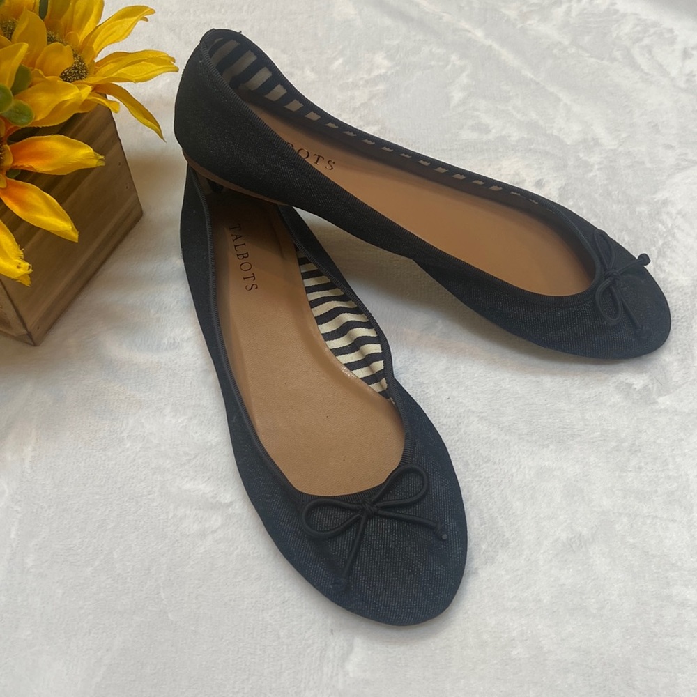 NEW TALBOTS Size 8.5 Ballet Style Slip On Shoes